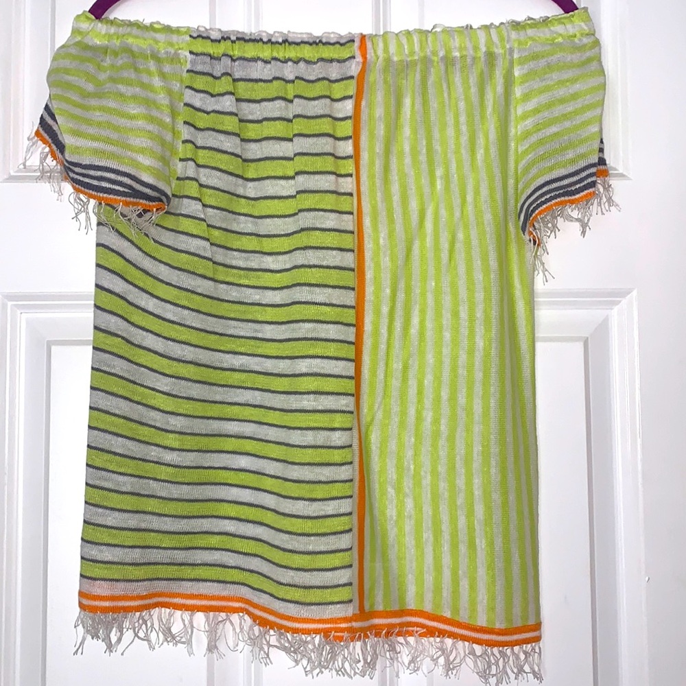 Lisa Todd Linen Off Shoulder Top